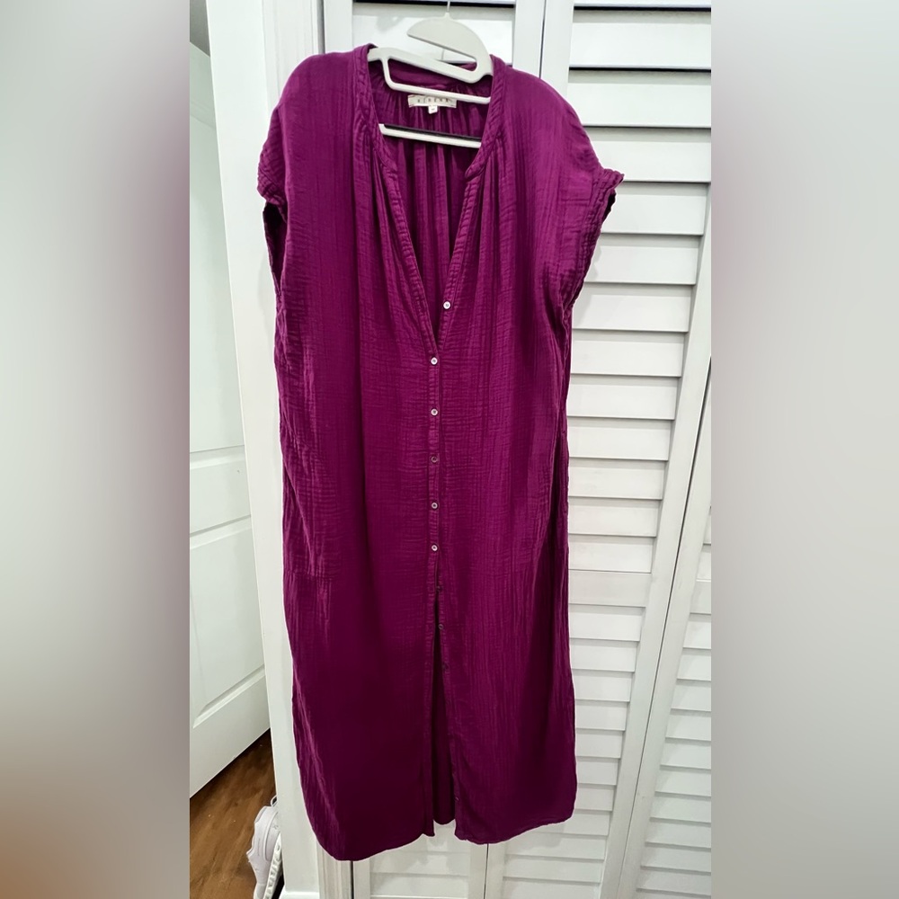 Xirena Samantha  Button-Down Cotton Gauze Dress